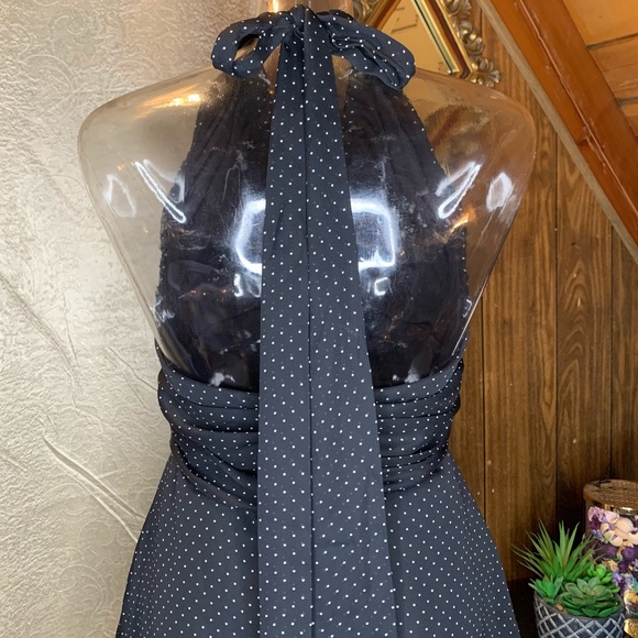 Classic Polka Dot Marilyn Halter top - Picture 7 of 10